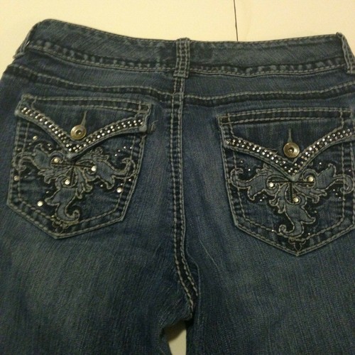 Nine West Jeans Studded Bling Back 