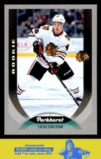 2020-21 Parkhurst Lucas Carlsson Silver card #306 Chicago Blackhawks