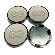 4pcs 54mm For Enkei Silver Logo Badge Alloy Wheel Center Caps Rim Hub Caps