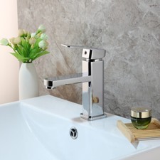 Chrome Bathroom Basin Vessel Sink Mixer Faucet 1 Handle Hole Deck Mounted Taps
