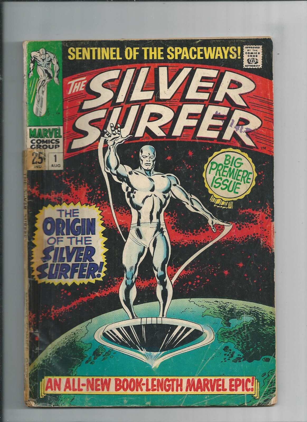 Silver Surfer #1 1st SURFER in Own Title, Origin of SILVER SURFER & Watchers