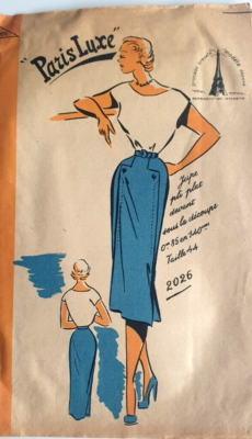 Patron Vintage Echo De La Mode - Jupe Plissée Taille 44 - Années 60, état D'usage Complet