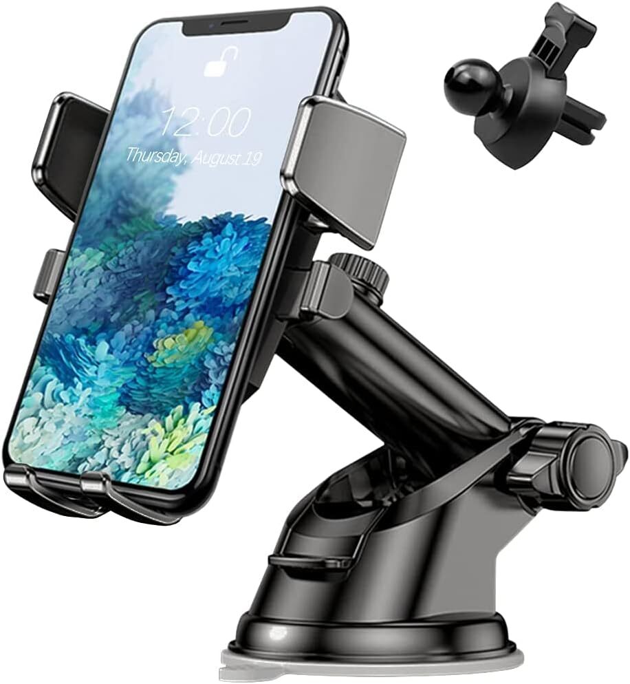 Phone Holder for Car 360 Rotatable Car Phone Mount for Windshield Dashboard Air
