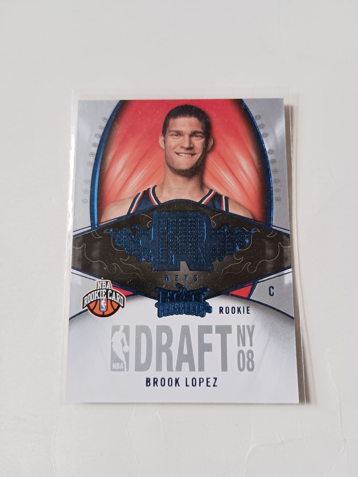 Brook Lopez 2008-09 FLEER HOT PROSPECTS ROOKIE RC BLUE #114 BROOKLYN NETS Card