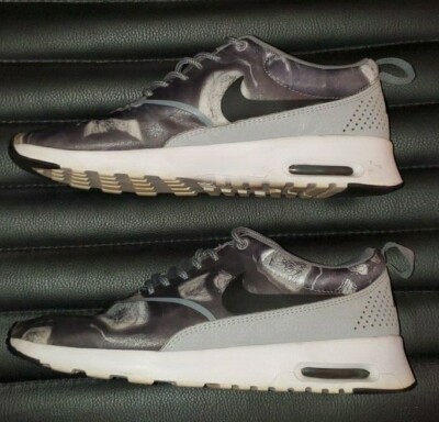 Nike Air Max Thea Print Shoe 599408-013 Black/Wolf Gray Womens