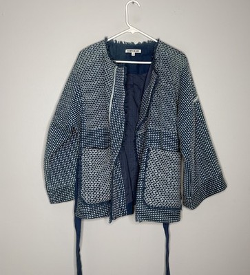 Elizabeth and James Hayden Textured Kimono Jacket Blue Women s Size Small