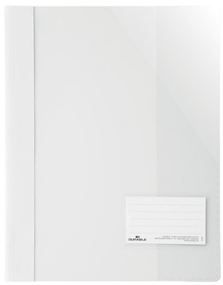 DURABLE Schnellhefter Überbreit A4+ PVC weiß