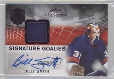 2022 Leaf ITG Used Men: Signature Goalies Purple 10/30 Billy Smith Auto HOF 1u6