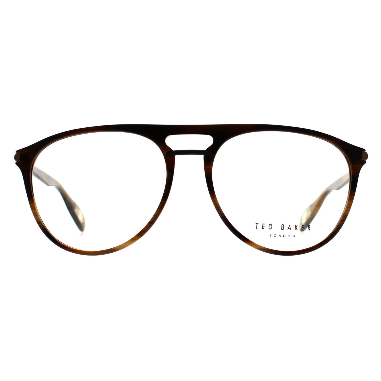 Ted Baker Glasses Frames TB8192 Keller 155 Brown Horn Men Women