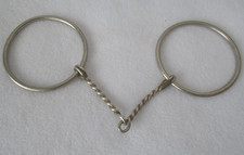 Top QUALITY Handmade Thin TWISTED Mouth Loose Ring Snaffle BIT Horse Training