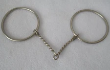 Top QUALITY Handmade Thin TWISTED Mouth Loose Ring Snaffle BIT~Horse Training