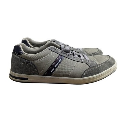 Arrigo Bello Mens Grey Low Top Size US 10.5 EU 44 Fashion Sneakers A0257-4 Shoes