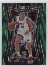 2024-25 Panini Select Mezzanine Green Tectonic Prizm Keshad Johnson #387 1oq0