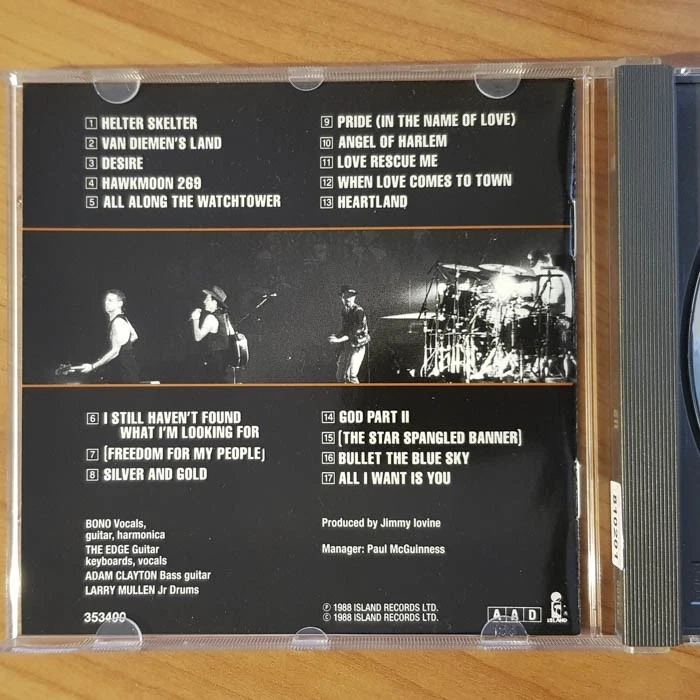 U2 rattle and hum FULL SILVER PDO WGER EX/EX (CD Album, Pop, Island) - Bild 2 von 4