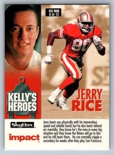 1993 SkyBox Impact #KEL-MAG6 Jerry Rice / Sterling Sharpe