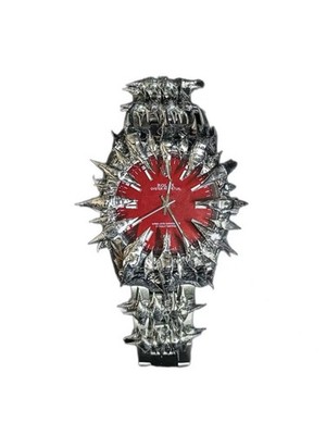 Mutant Vampire Style Dragon Scale Spikes Welded Punk Watch