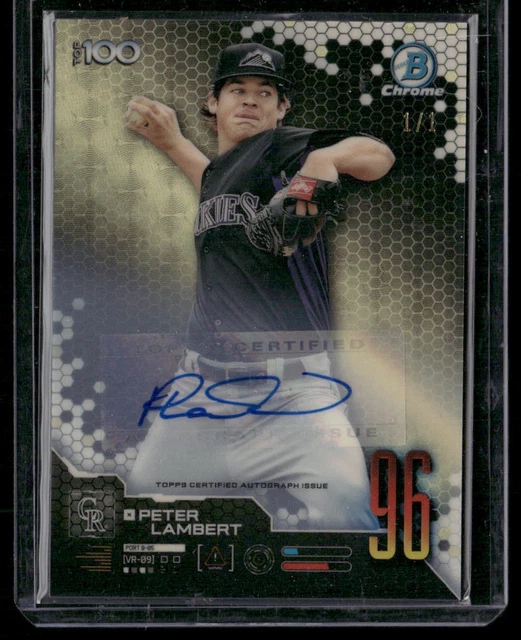 2019 Bowman Peter Lambert Bowman Scouts' Top 100 Auto Superfractor 1/1