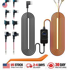 F7N Dash Cam Hardwire Kit USB C Port Car Charger Cable 12V-24V to 5V with Fuse