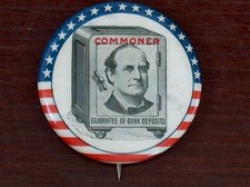 campaign pin pinback button political badge election LOCAL ADVERTISING 1.25
