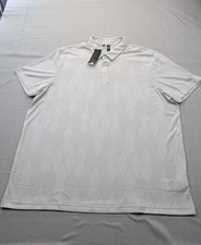New Mens Adidas Golf Ultimate Polo Shirt Sz 2XL Geometric Vented Diamond