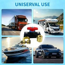 2Pcs Universal Battery Disconnect Switch 12V / 24V Cut Off Isolator for Cars RV