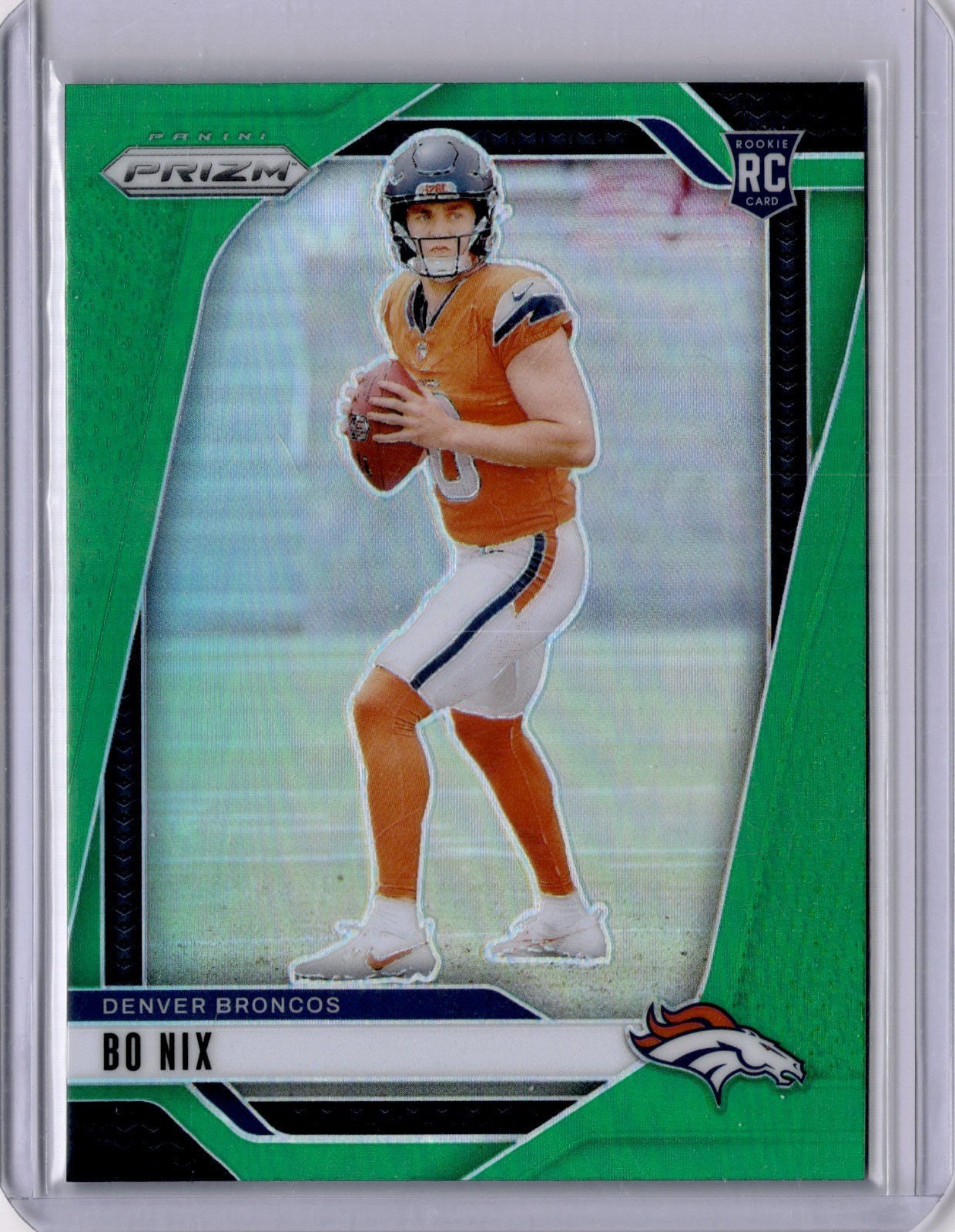 2024 Panini Prizm - Rookies Bo Nix #309 Green Prizm (RC)