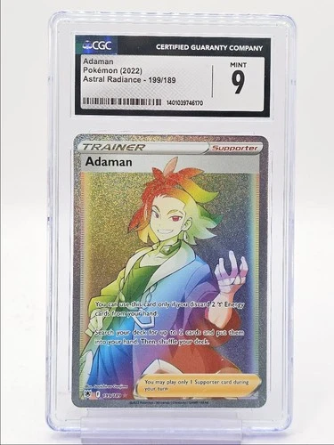 ADAMAN 2022 POKEMON SWSH ASTRAL RADIANCE SECRET RARE 199/189 CGC 9 Q3403