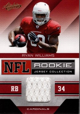 2011 Absolute Memorabilia Rookie Jersey Collection #29 Ryan Williams Jersey - FB
