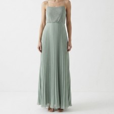 Alex Evening Light Mint Green Dress With Sparkles Size 6