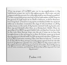 Fridge Magnet Psalms Chapter 143 English TEHILLIM Old Testament Holy Bible Torah