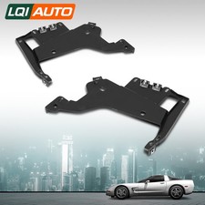 Fit For 1997-2004 Chevy Corvette C5 Headlight Brackets Black Left Right Side