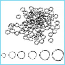 200Pcs 3-25mm Stainless Steel Split Ring Single Loop Jump Rings for DIY Jewelry