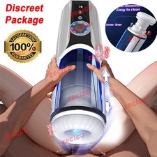 Male Masturbaters Automatic HandsFree Rotating Cup Thrusting Stroker Lubricants