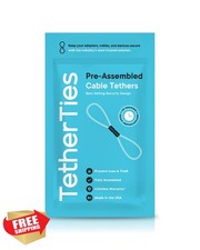 Patented Pre-Assembled Anti-Theft Cable Lock Ties for Tools Dongles Adapters