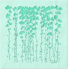 Ivy Leaf Decorative Wall Art Reusable Stencil Format - StencilAir