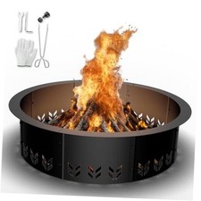 Outdoor Smokeless Fire Pit Ring Insert,30 Inch Inner|36 Inch Outer 30 IN