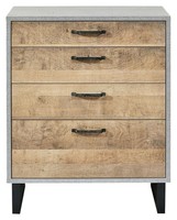 Kommode Sideboard Schrank Schubladenkommode Eiche Rustikal B 80 Cm