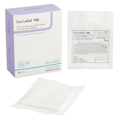 Collagen Powder DermaCol 100 Sterile 1 Gram