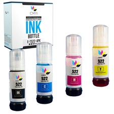 Black Color T522 Refill Ink Bottles for Epson 522 Fits EcoTank ET-4800 4700 2720