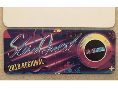 StarQuest Star Quest 2019 Platinum Award Plaque Duet Trio Group Tin Plate