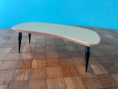Tisch Hermann Rülke 50er gelb  Puppenhaus Puppenstube 1:12 dollhouse table