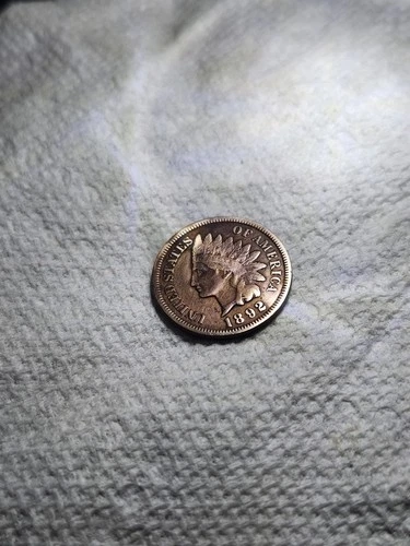 1892 Indian Head Cent Penny Red/Brown, Proof Condition