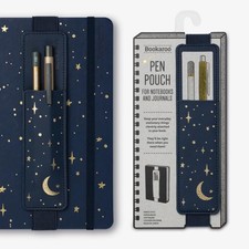 IF Bookaroo Pen Pouch - Moon  Stars, Dark Blue/Gold