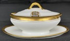1900 Antique Haviland France Porcelain Salt / Mustard Server Fast Stand & Cover — photo 2