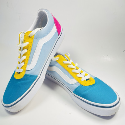 Vans Color Block Off The Wall Old Skool Suede Sneakers Womens Shoes Size 7.5