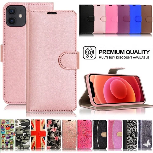 Case For iPhone 17 16 Pro Max 15 14 13 12 11 XR Leather Flip Wallet Phone Cover