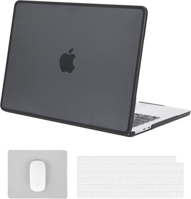 BlueSwan Hülle kompatibel 2022 Macbook Air 13,6 Zoll M2 A2681, Soft Edge schwarz
