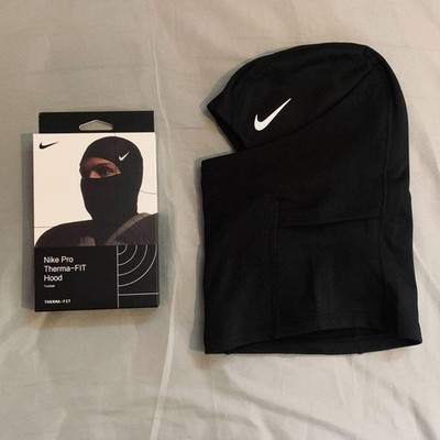 Nike Pro Therma-Fit Hyperwarm Hood Ski Mask Black | eBay