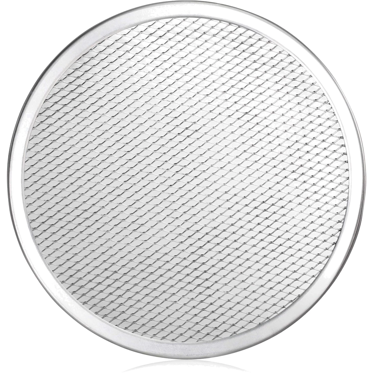 Professional 16-Inch Aluminum Pizza Screen - Seamless Design for Home & Kitchen