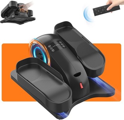 Under Desk Elliptical Machine for Senior Mini Elliptical Leg Exerciser with Remo